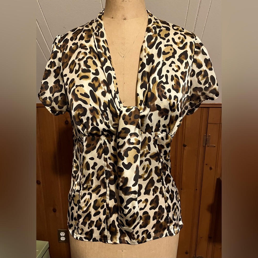 Leopard Print Blouse